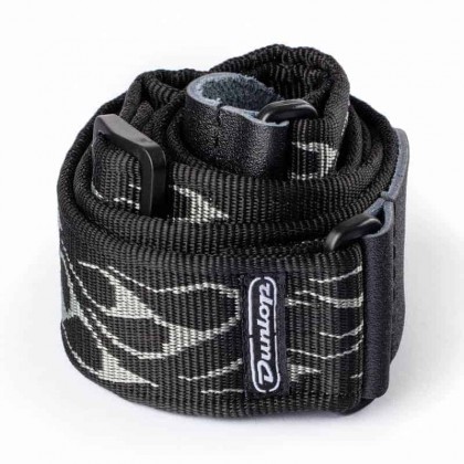 Jim Dunlop D38-11GY STRAP FLAMBE-Grey