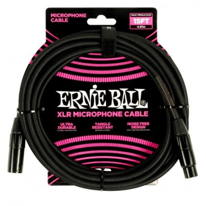Ernie Ball P06391 15' Braided XLR Mikrofonski kabl