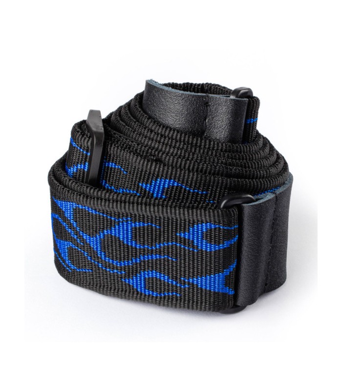 DUNLOP D38-11BL FLAMBE Blue Kaiš za gitaru