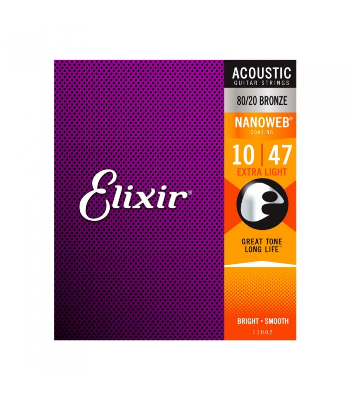 Elixir 11002 Nanoweb Žice za akustičnu gitaru 010-047 