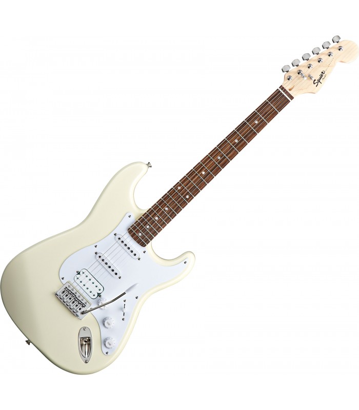 Squier By Fender Bullet Strat with Tremolo HSS. White električna gitara