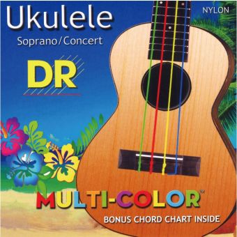 DR Strings Multi-Color soprano Ukulele žice